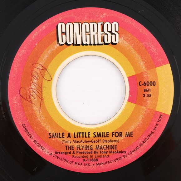 The Flying Machine – Smile A Little Smile For Me/Maybe We've 45 rpm 7" Record - Picture 5 of 8